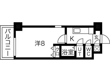リアライズ松原(1K/9階)の間取り写真