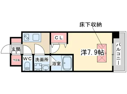 ノースヴィレッジ5番館(1K/4階)の間取り写真