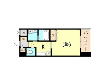 KHKコート板宿(1K/10階)の間取り写真