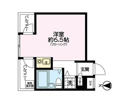 トーシンハイツ新百合ヶ丘(ワンルーム/3階)の間取り写真