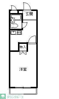 TOSI-KEN.01(1K/1階)の間取り写真