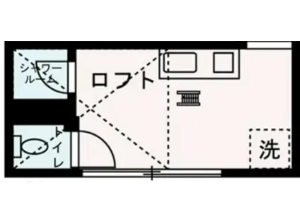SAKURA SAKURA(ワンルーム/2階)の間取り写真
