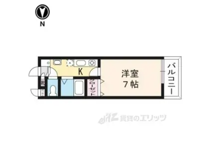 ヴィラコート・タイセイ(1K/2階)の間取り写真