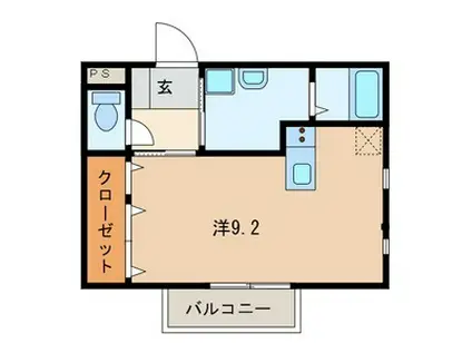 イデア―レ山久保(ワンルーム/1階)の間取り写真