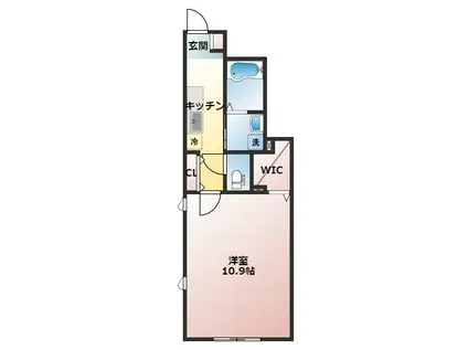 コメット日吉(1K/1階)の間取り写真