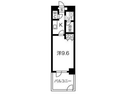 IARIM新瑞橋(1K/1階)の間取り写真