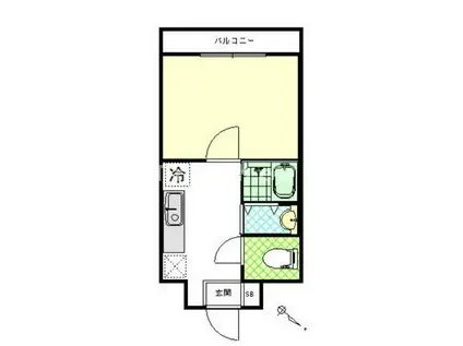 マンション小滝橋(1K/3階)の間取り写真