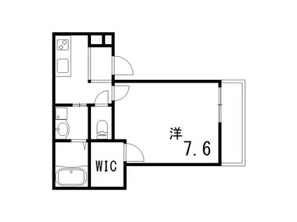 フジパレス灘II番館(1K/2階)の間取り写真
