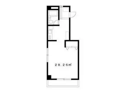 ラベルビー南砂(1K/2階)の間取り写真