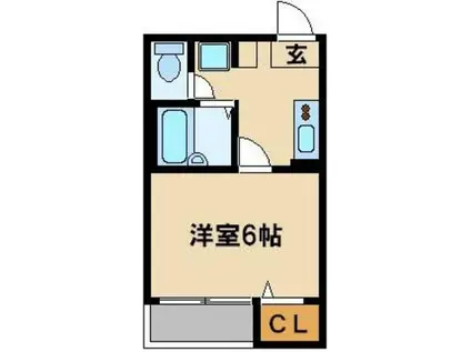 ラ・プリマベーラ上木崎(1K/3階)の間取り写真