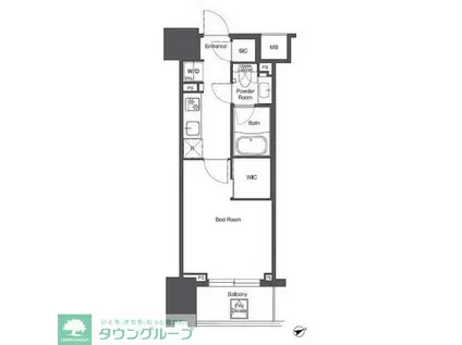 コンフォリア東陽町(1K/6階)の間取り写真