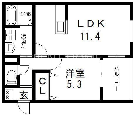 アムール永和(1LDK/1階)の間取り写真