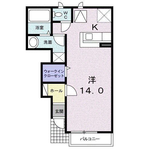 プロムナード本郷(ワンルーム/1階)の間取り写真