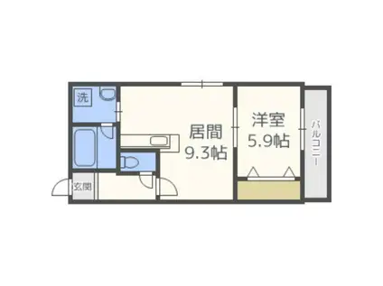 MSP VOL.V(1LDK/2階)の間取り写真