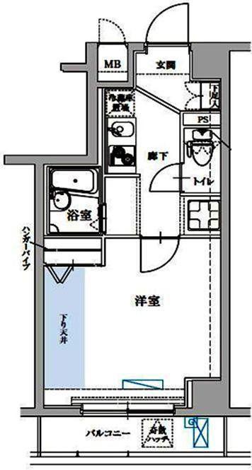 ワイズルリオン東京墨田(1K/2階)の間取り写真