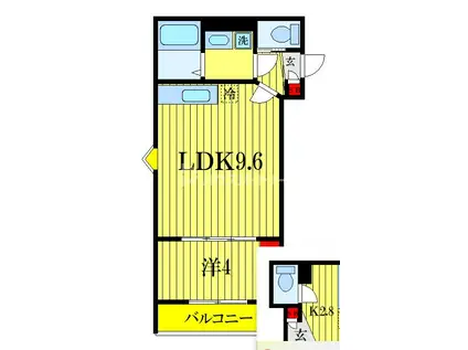 GRADUS薬円台II(1LDK/1階)の間取り写真