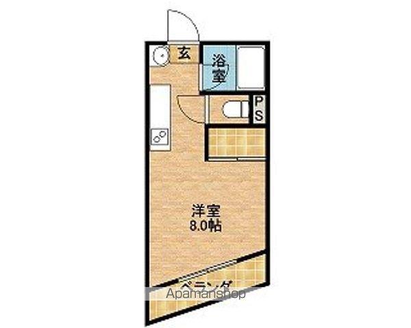 グレイス鴨池壱番館(ワンルーム/4階)の間取り写真
