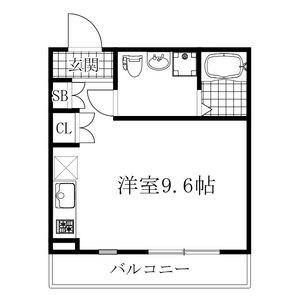 LE COCON新川町I(ワンルーム/2階)の間取り写真