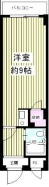 ヴィンテージ清瀬(ワンルーム/3階)の間取り写真