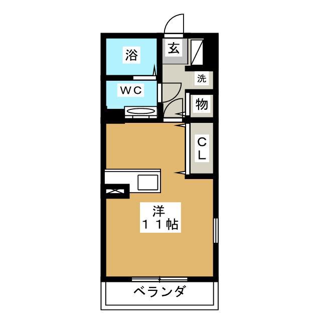 MA CHERIE B(ワンルーム/1階)の間取り写真