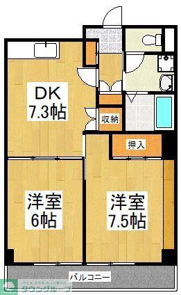 メゾン協和(2DK/2階)の間取り写真