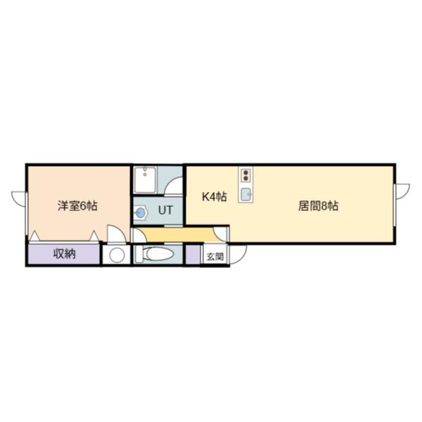 アムアージュ(1LDK/1階)の間取り写真