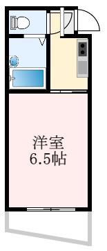 ラ・コート喜志 B棟(1K/4階)の間取り写真