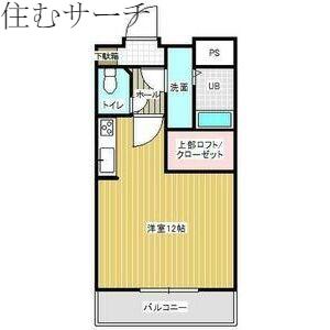 パストラルアベニュー(ワンルーム/3階)の間取り写真