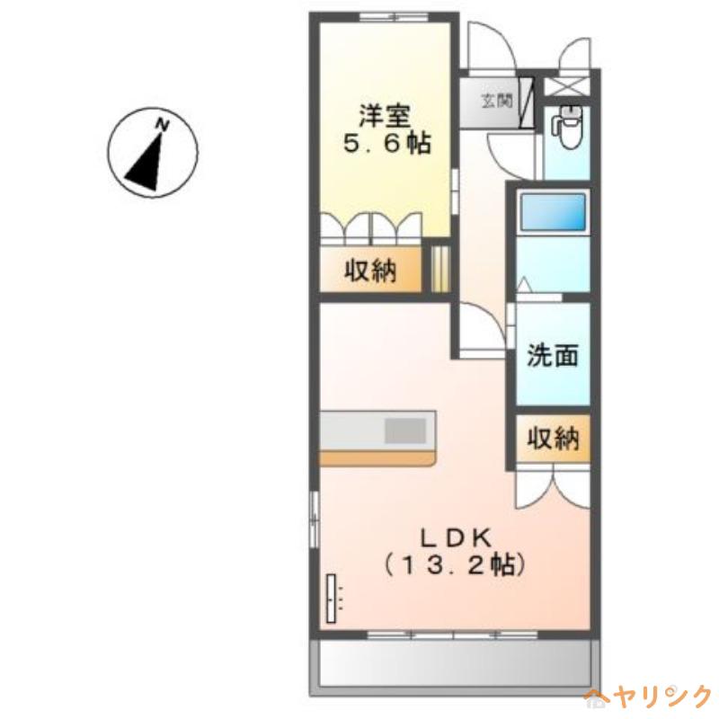 プリマベーラ(1LDK/2階)の間取り写真