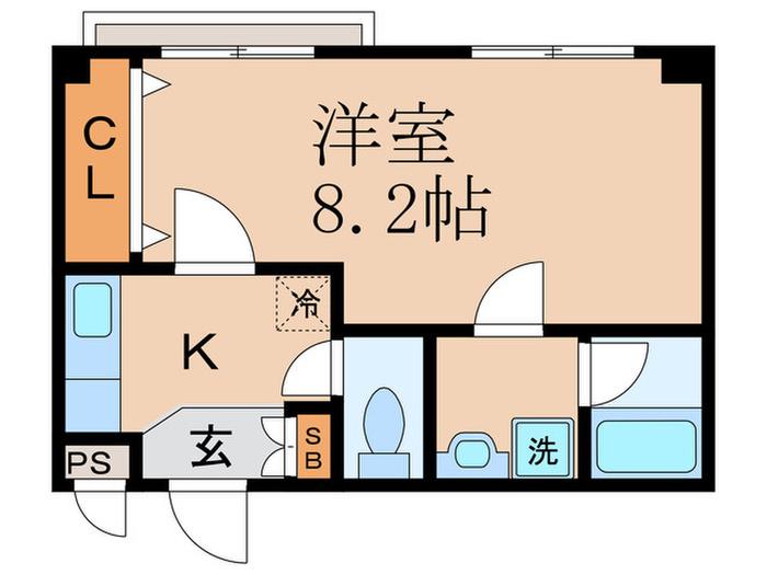 プラネシア星ノ子山科駅前(1K/2階)の間取り写真