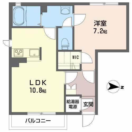 シャーメゾンサングリュ(1LDK/1階)の間取り写真