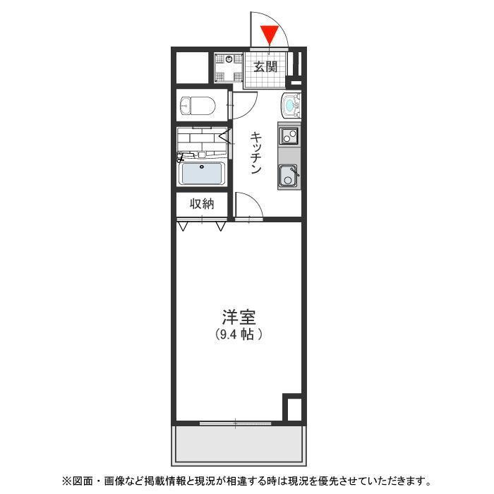 GRACE COURT(1K/3階)の間取り写真