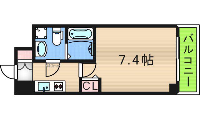 FDS COURT FELICE(1K/4階)の間取り写真