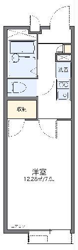レオパレス若葉ハイツ(1K/2階)の間取り写真