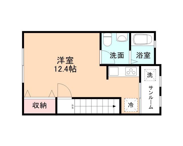 NEO SQUARE III(1K/2階)の間取り写真