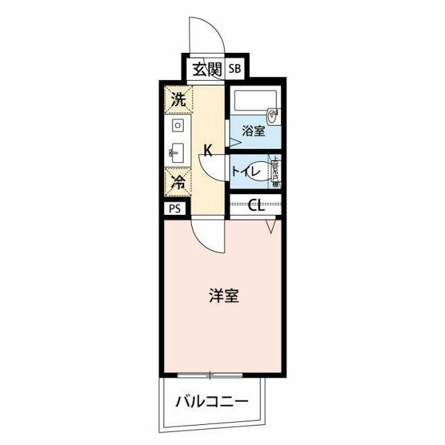 マイナビSTAYミライエ麻布霞町(1K/9階)の間取り写真