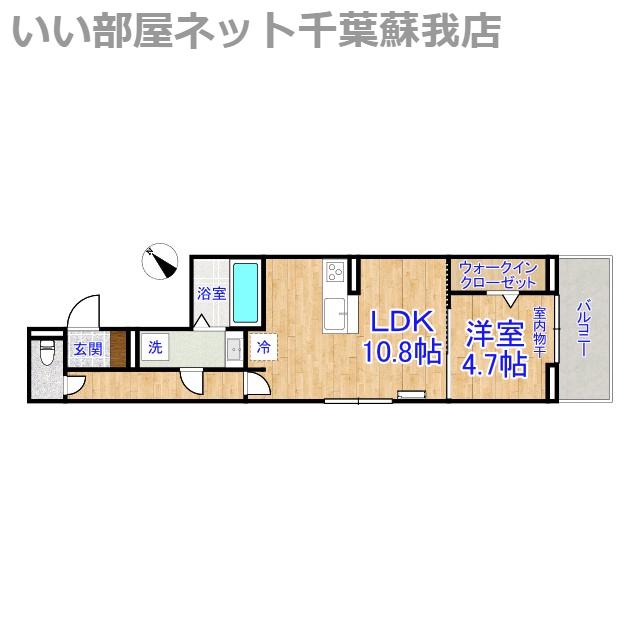 D-ROOM神明町II A(1LDK/3階)の間取り写真