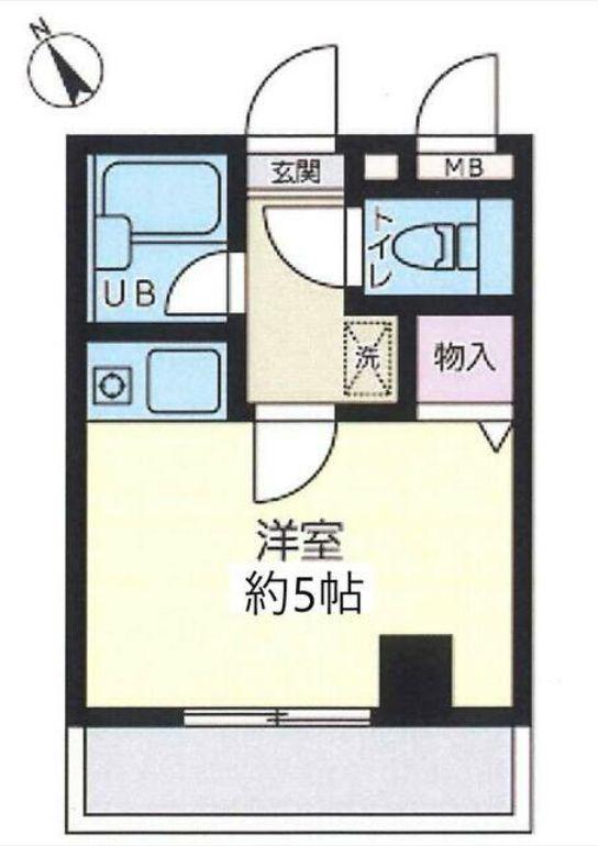 嵯峨野ビル(ワンルーム/7階)の間取り写真