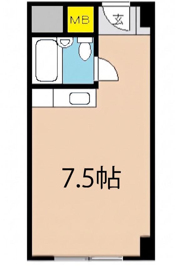 新大阪コーポビネアーズ(ワンルーム/7階)の間取り写真