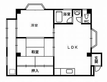 ハイツ泉ヶ丘(2LDK/3階)の間取り写真