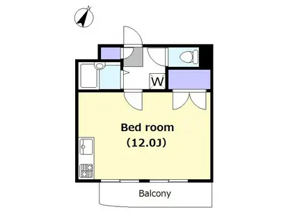 フレスコムラタ(ワンルーム/3階)の間取り写真