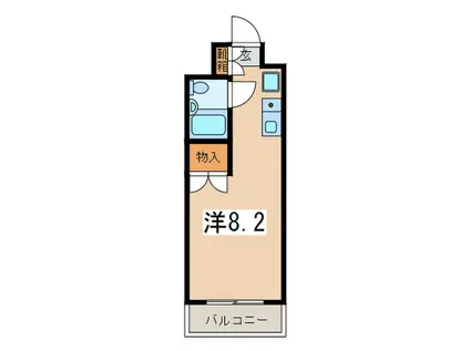 小川ビル(ワンルーム/4階)の間取り写真