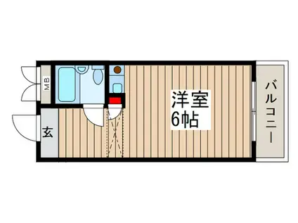 フェリーニ東高円寺(ワンルーム/1階)の間取り写真