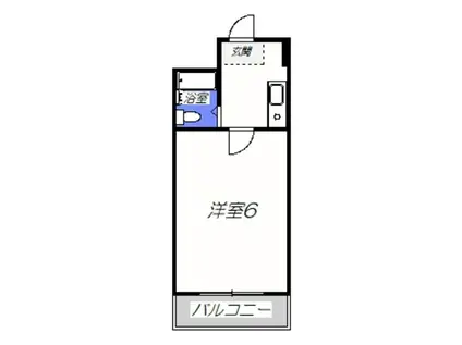 COCO堺東II(1K/3階)の間取り写真