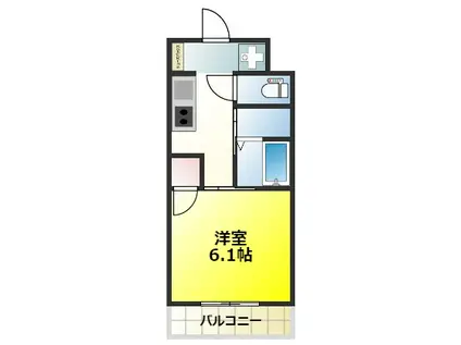 MAXIV大阪堺(1K/3階)の間取り写真