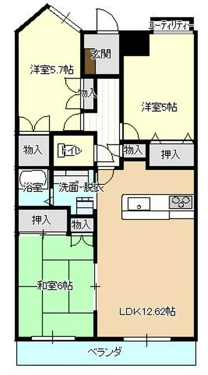 ビューライフ清瀬 3階階 間取り