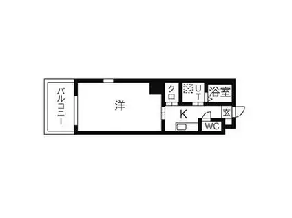 HIBINO RISE(1K/11階)の間取り写真