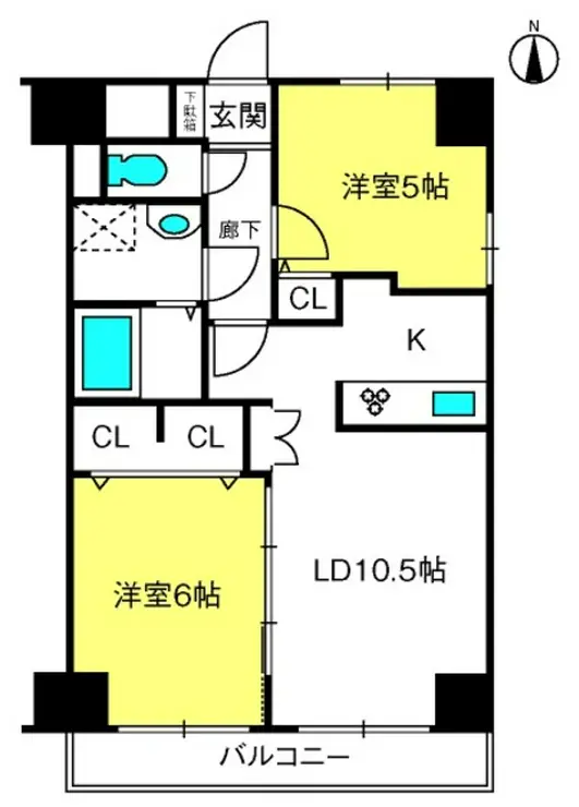 元町イグレット 3階階 間取り