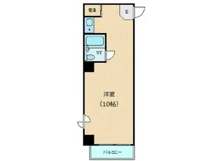 ヴェラハイツ日本橋蛎殻町(ワンルーム/5階)の間取り写真