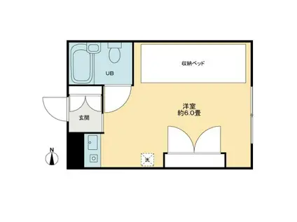 フォレスト錦町(ワンルーム/3階)の間取り写真